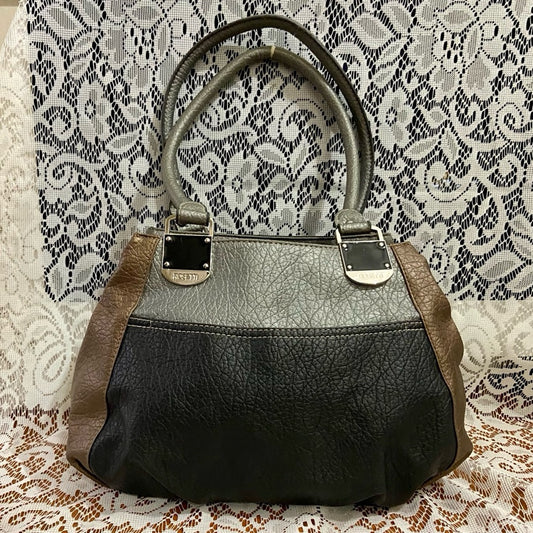Rossetti Tri-color 2-Way Handbag Shoulder Bag 9in x 8.5in x 4in