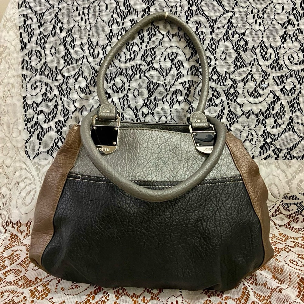 Rossetti Tri-color 2-Way Handbag Shoulder Bag 9in x 8.5in x 4in