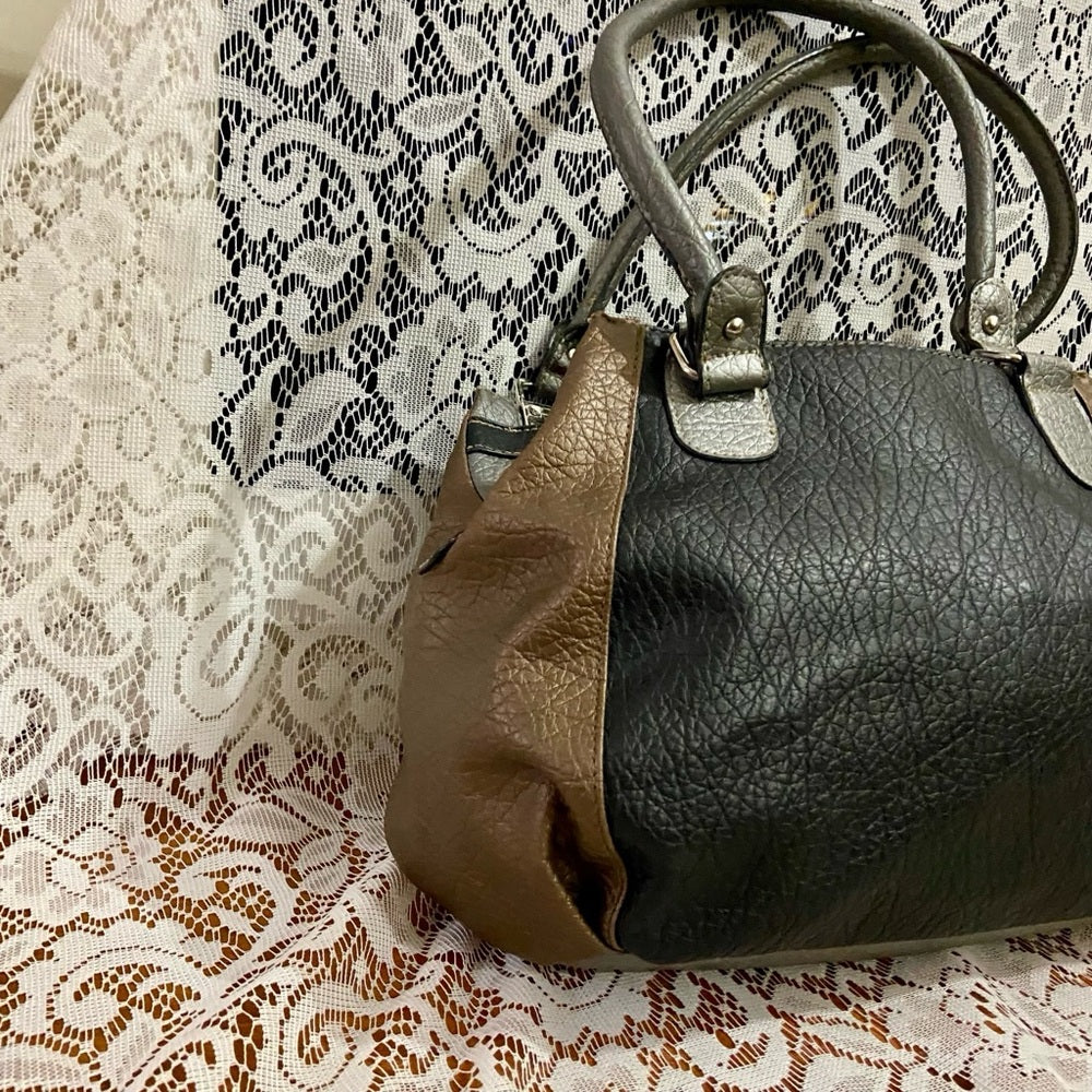 Rossetti Tri-color 2-Way Handbag Shoulder Bag 9in x 8.5in x 4in