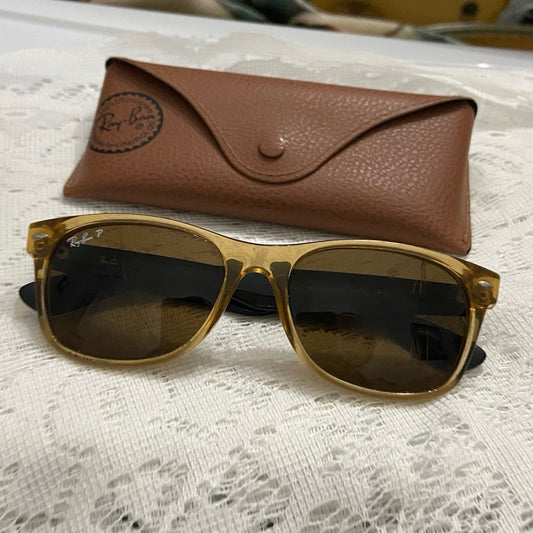 Rayban Wayfarer, Italy Amber Sunglasses RB2132 945/57 55#18 145 3P (Frame Only)