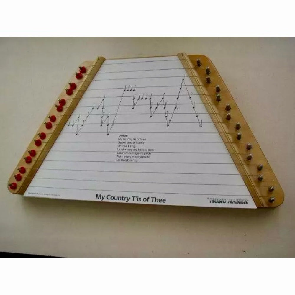 Vintage, Nepeneroyka Lap Harp in Orig. Box with 12 Songs or 6 Music Sheets