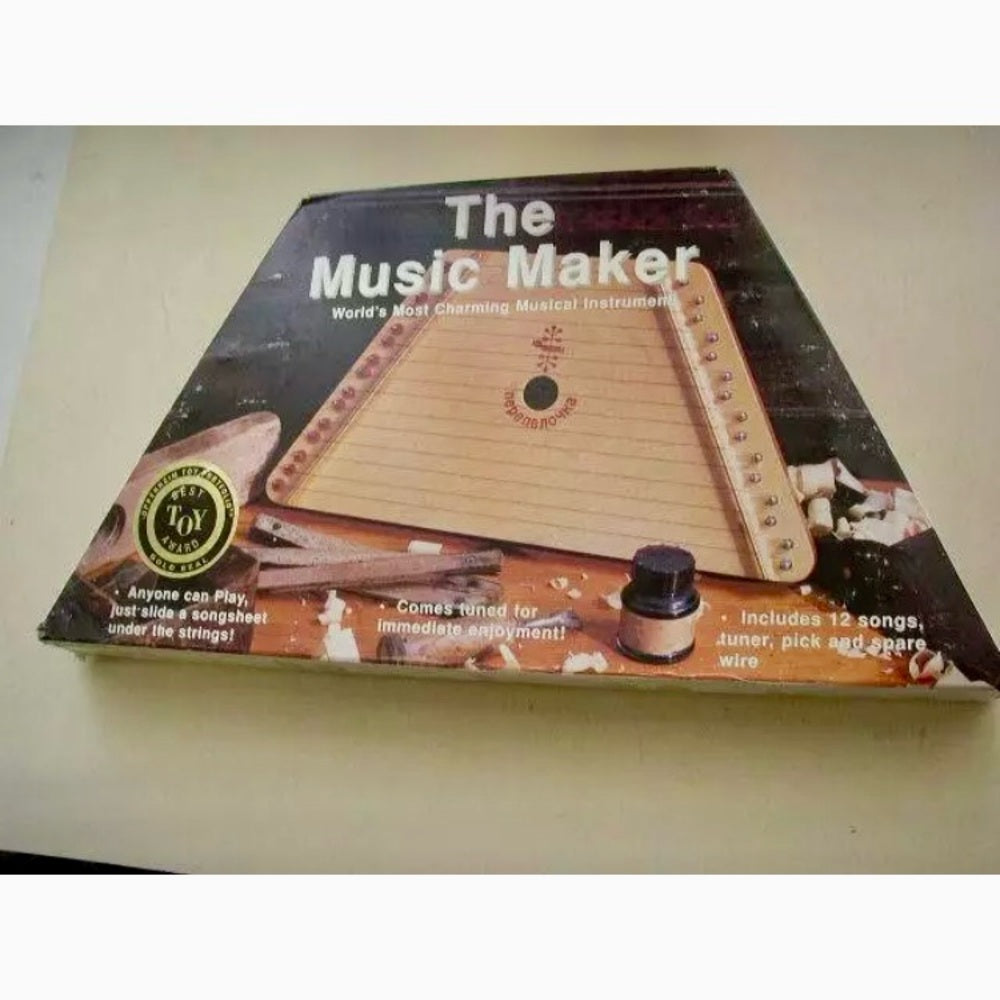 Vintage, Nepeneroyka Lap Harp in Orig. Box with 12 Songs or 6 Music Sheets