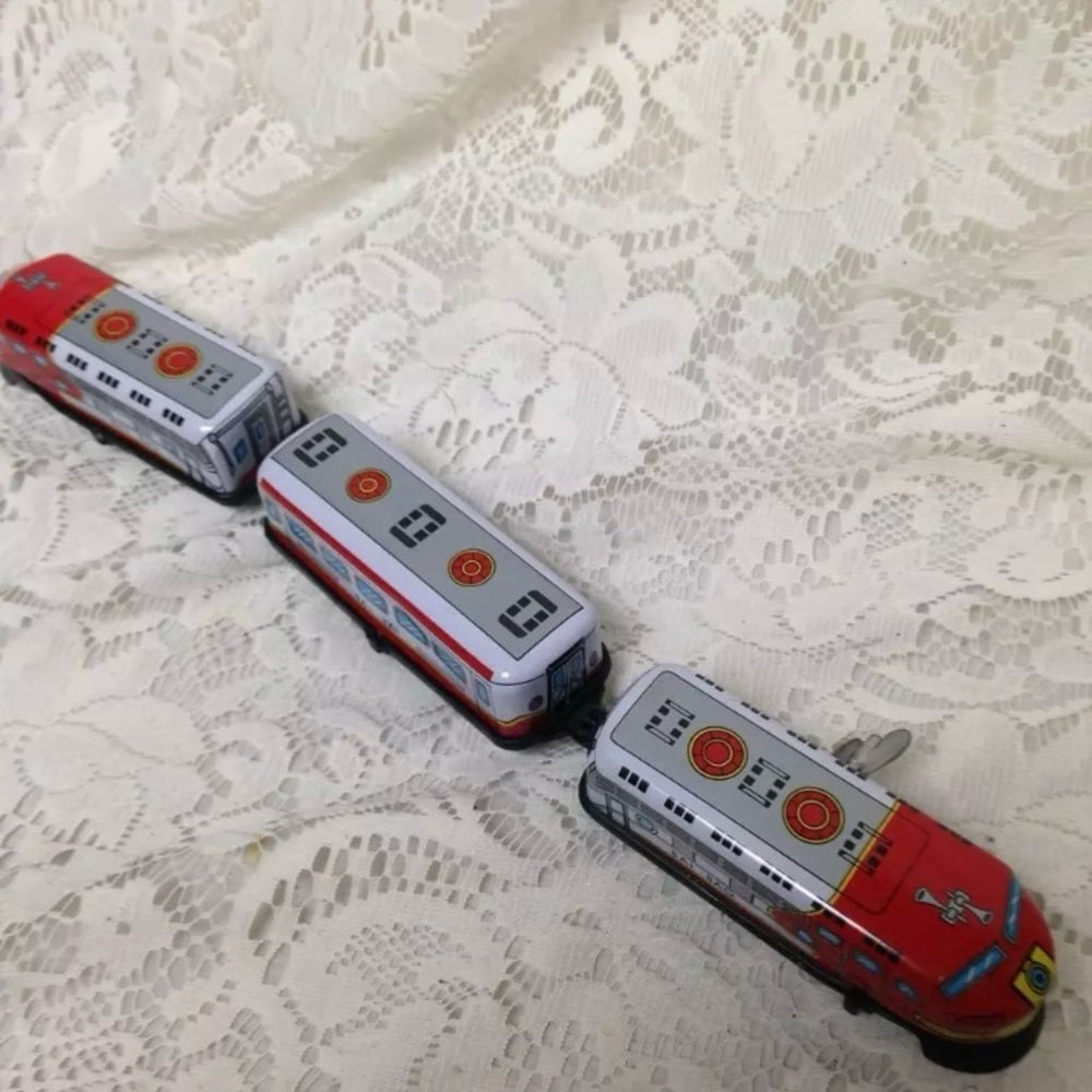Vintage,  Beautiful, 13in x 2in  Long Wind Up Train