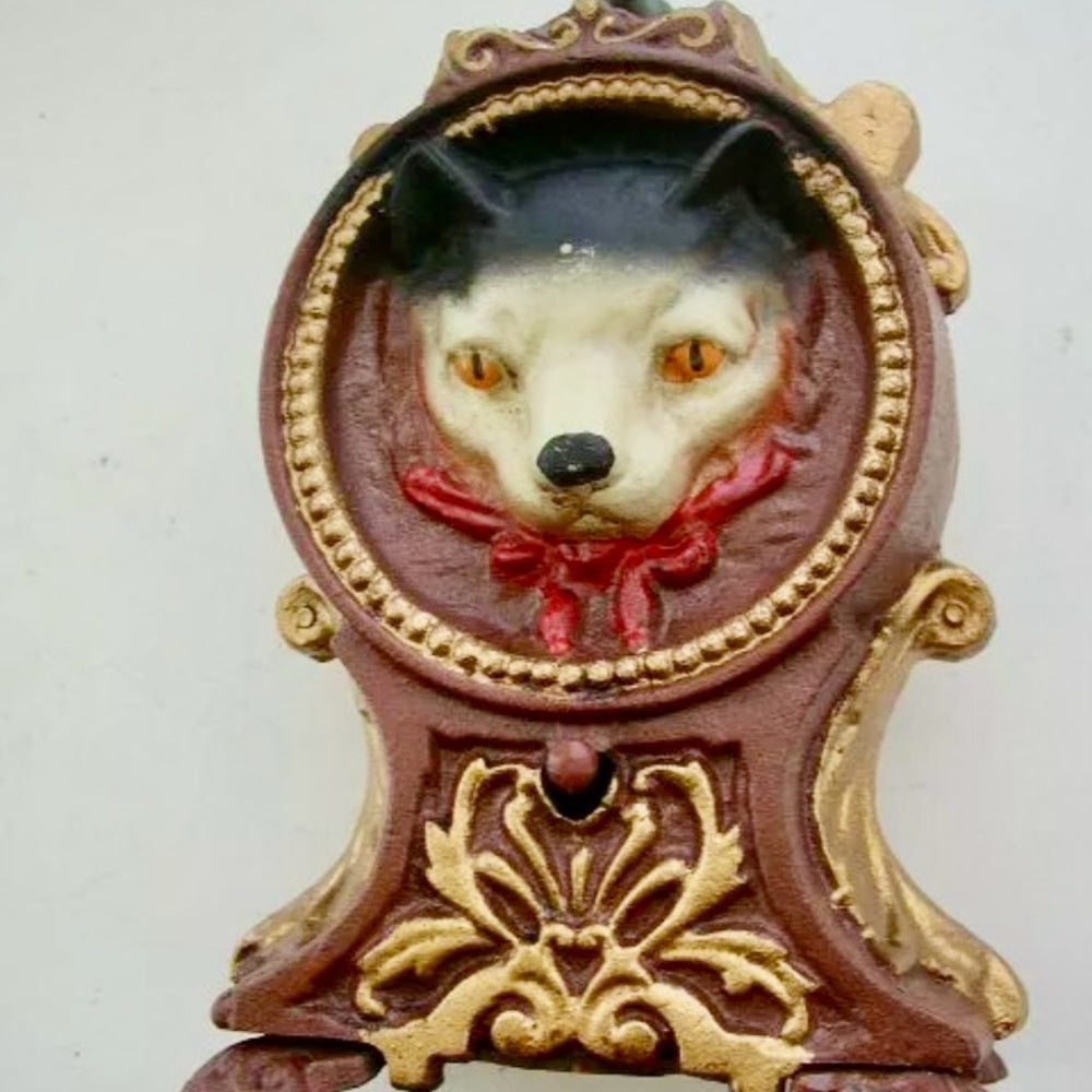 Vintage, Cat-Mouse Cast Iron Mechanical Bank