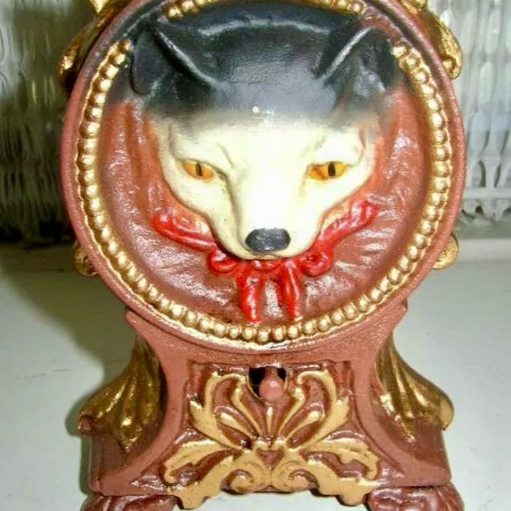 Vintage, Cat-Mouse Cast Iron Mechanical Bank
