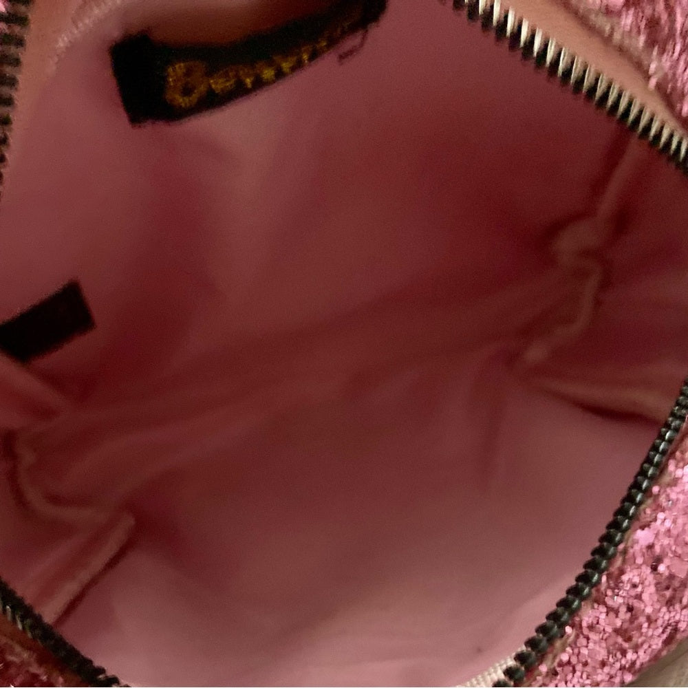 Bewaltz Pink Glitter Small Crossbody Bag -6in x 5in x 1.5in