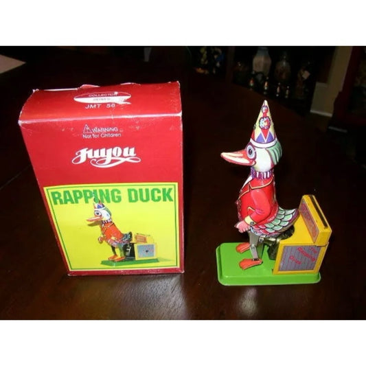 Wind up Rapping Duck JMT 56 Collector Series in Orig. Box