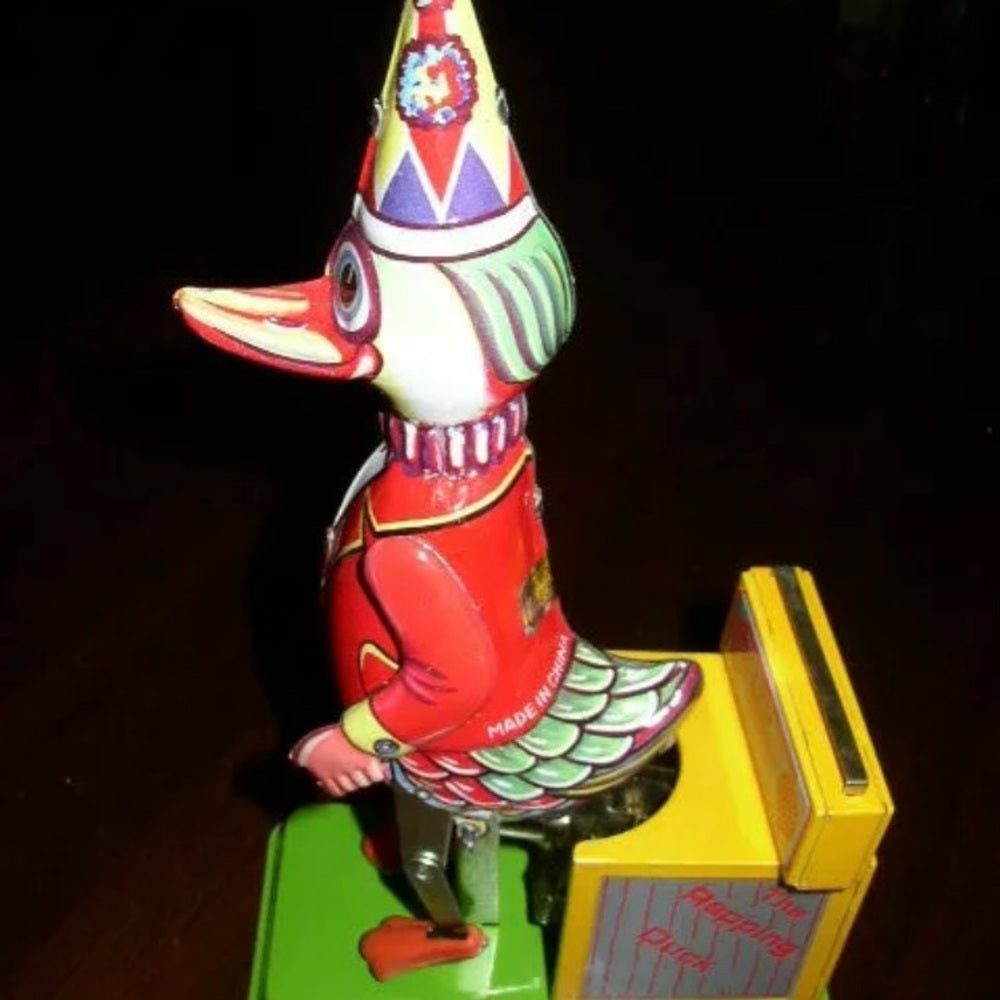 Wind up Rapping Duck JMT 56 Collector Series in Orig. Box