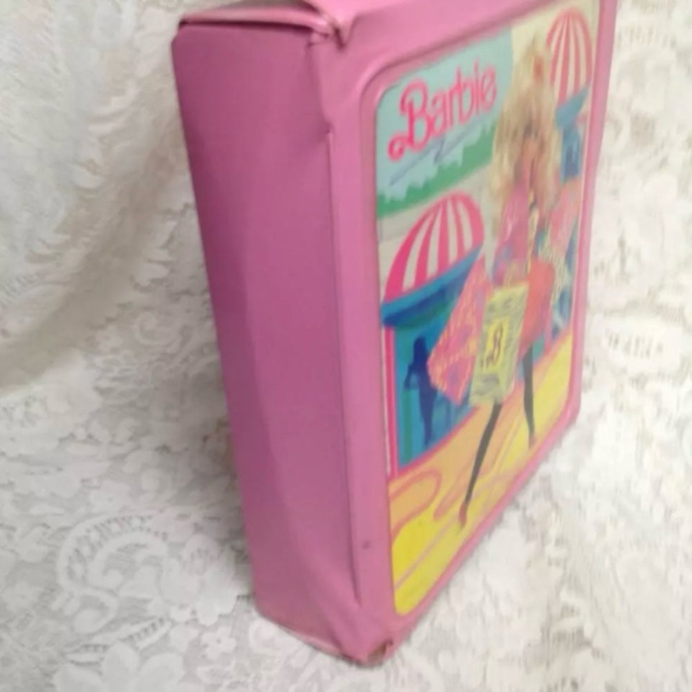 Vintage, 1989 Mattel Inc., Barbie Pink Doll Case 12.5in x 10.5in x 3in
