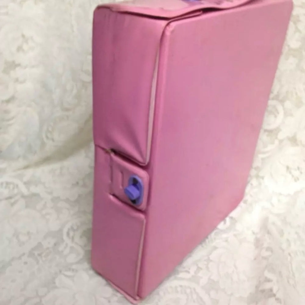 Vintage, 1989 Mattel Inc., Barbie Pink Doll Case 12.5in x 10.5in x 3in