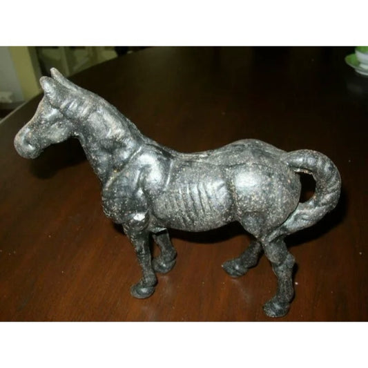 Vintage Cast Iron Horse Still Bank  11in x 9in