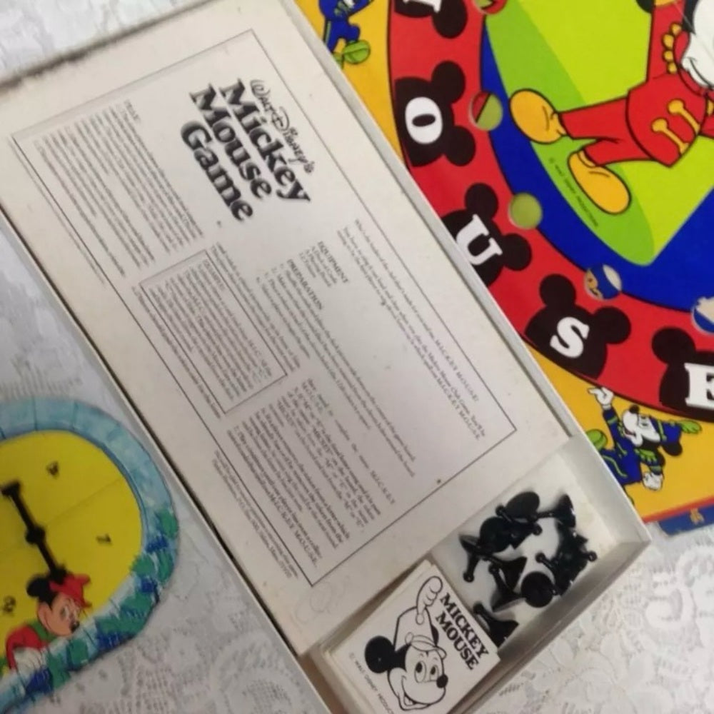 Vintage, 1976 - Walt Disney Production-Parker Bros, Mickey Mouse Board Game