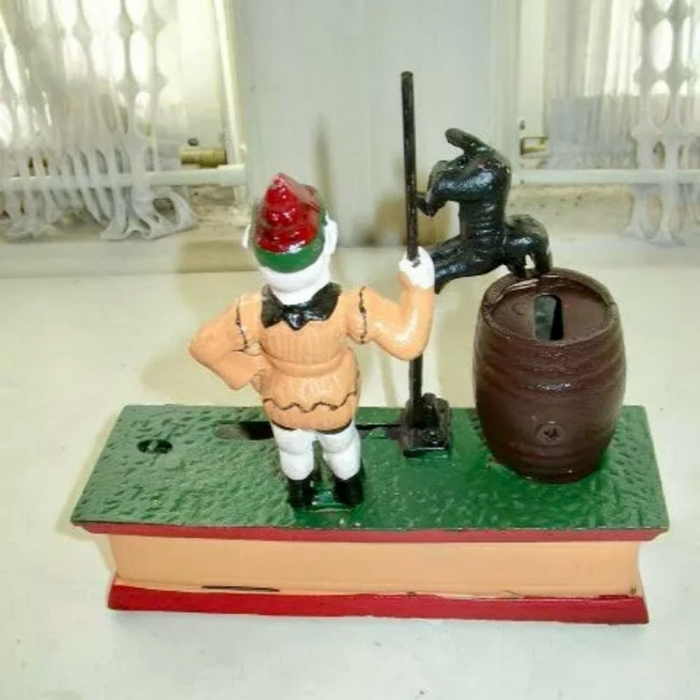Wonderful, Trick Dog Cast Iron Mechanical Bank