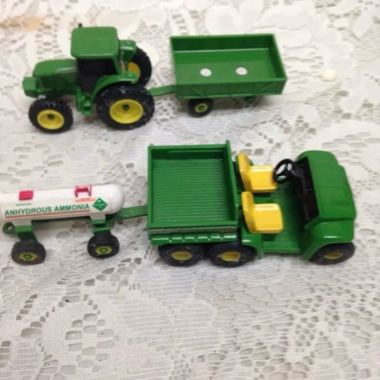 John Deere 2pc 6in x 2in LongTractor and Wagon Set
