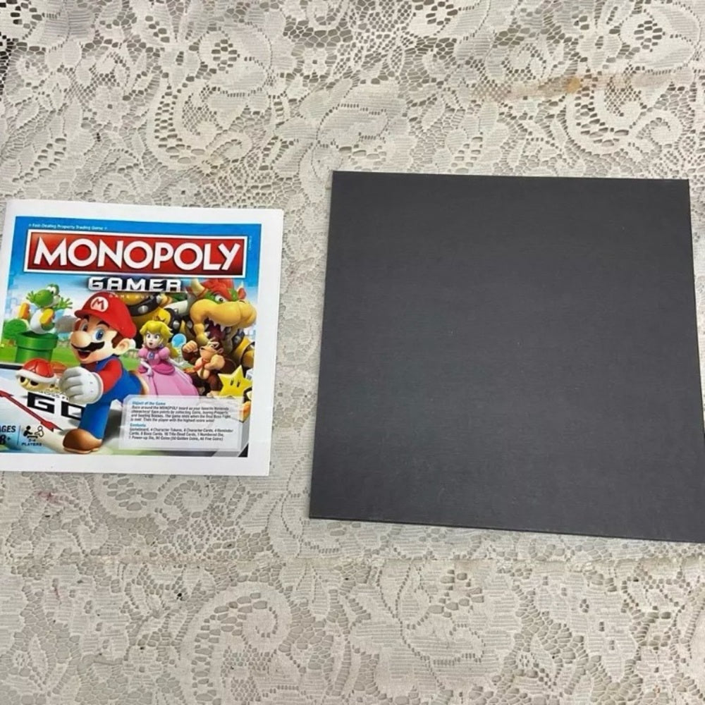 Vintage, Complete Monopoly Gamer Nintendo Mario Bros Battle Edition- 12in Sq