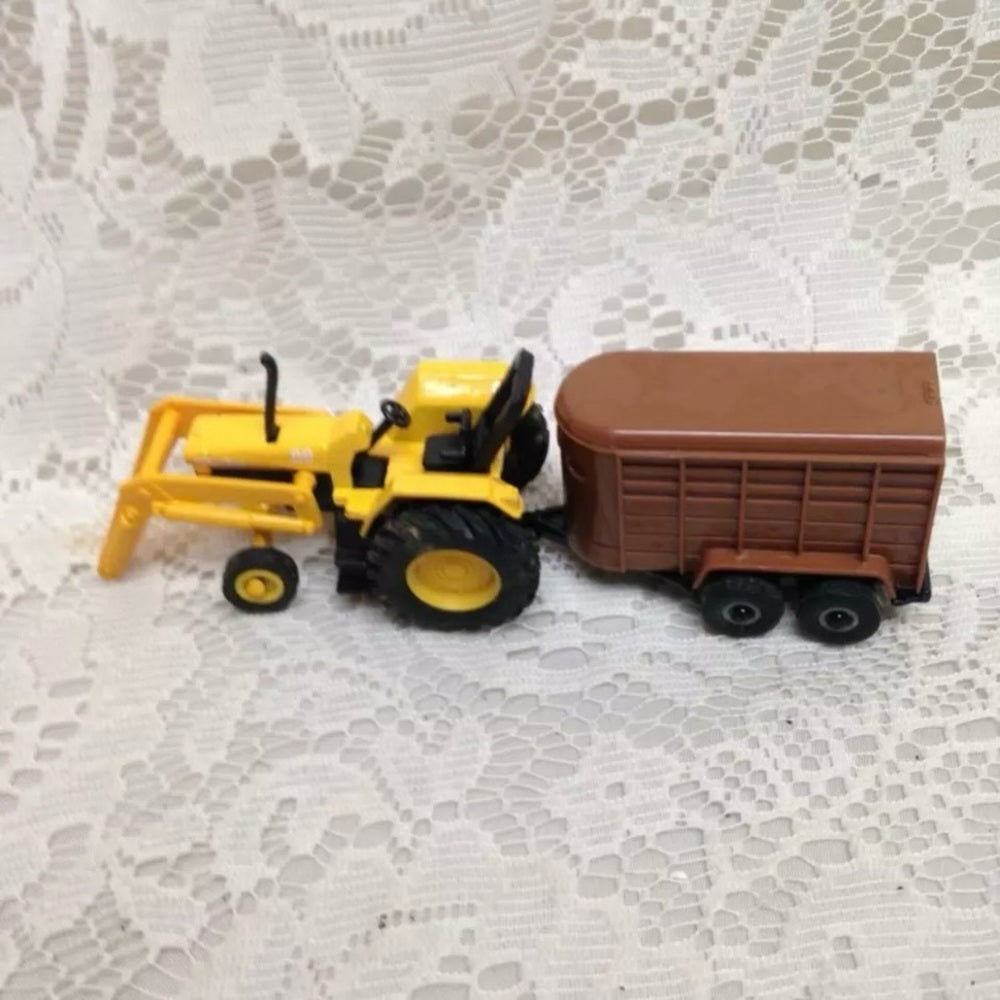 2pc,  Yellow John Deere  and Tonka Construction Equipment Set 6in and 3in L