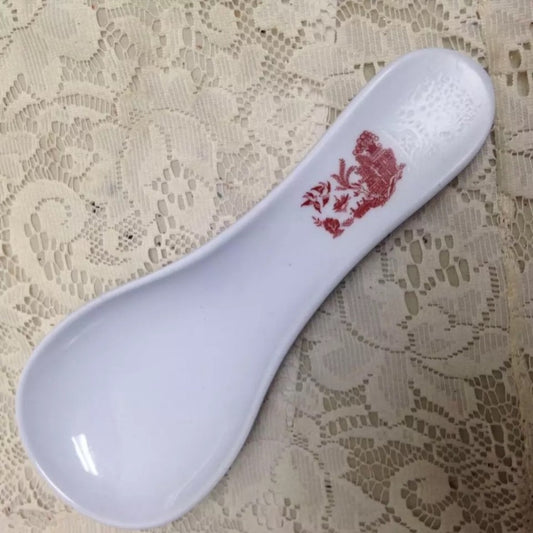 Red Willow Melamine Plastic Spoon Rest  9.5in L x 3.5in W