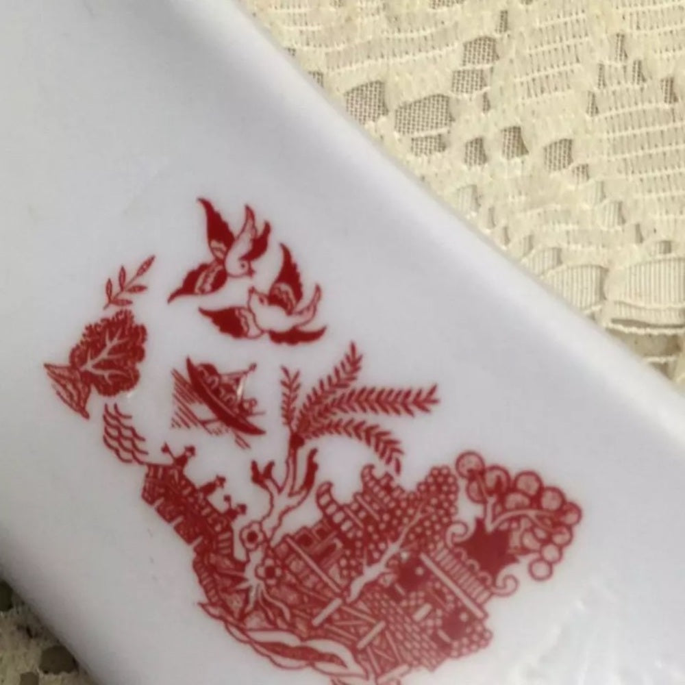 Red Willow Melamine Plastic Spoon Rest  9.5in L x 3.5in W