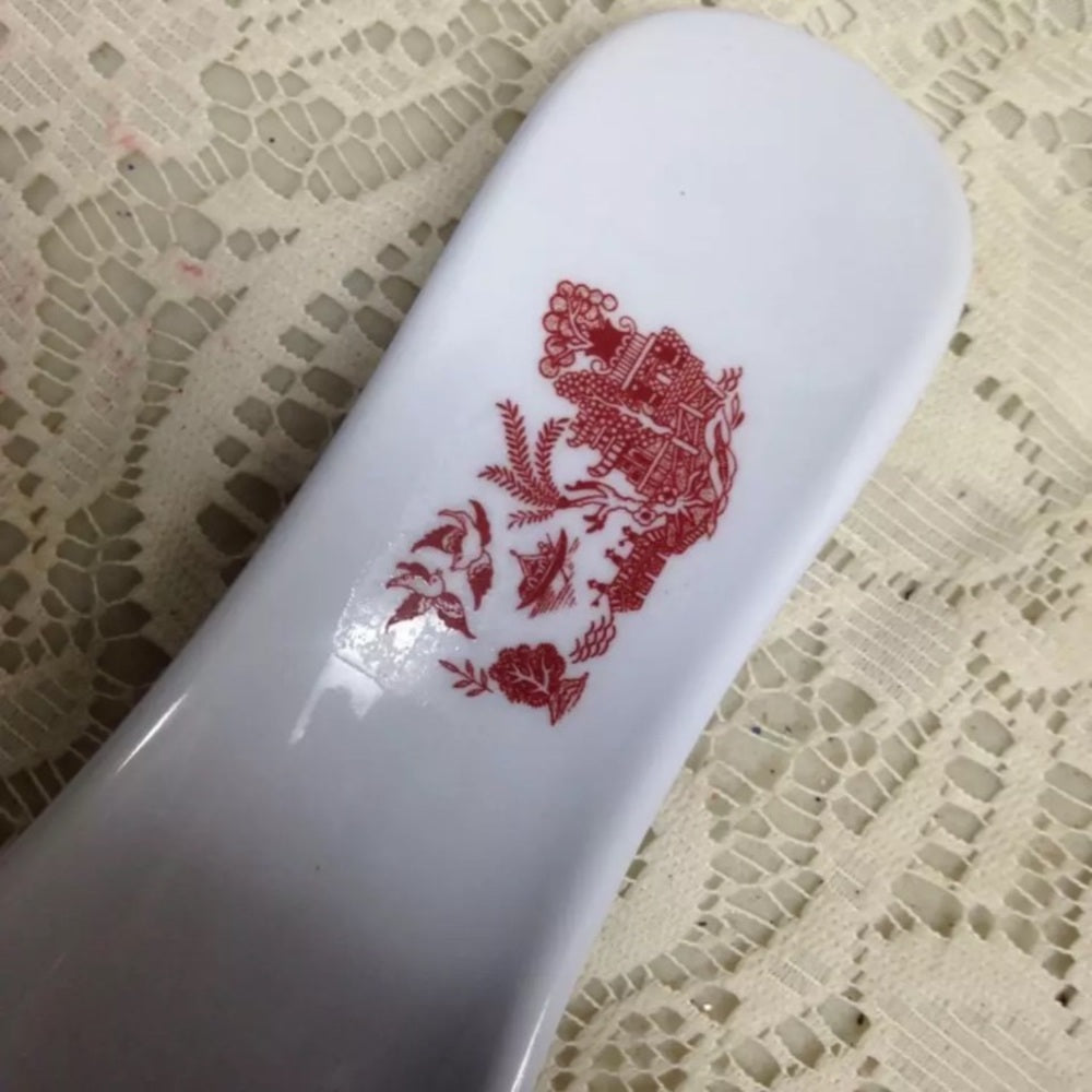 Red Willow Melamine Plastic Spoon Rest  9.5in L x 3.5in W