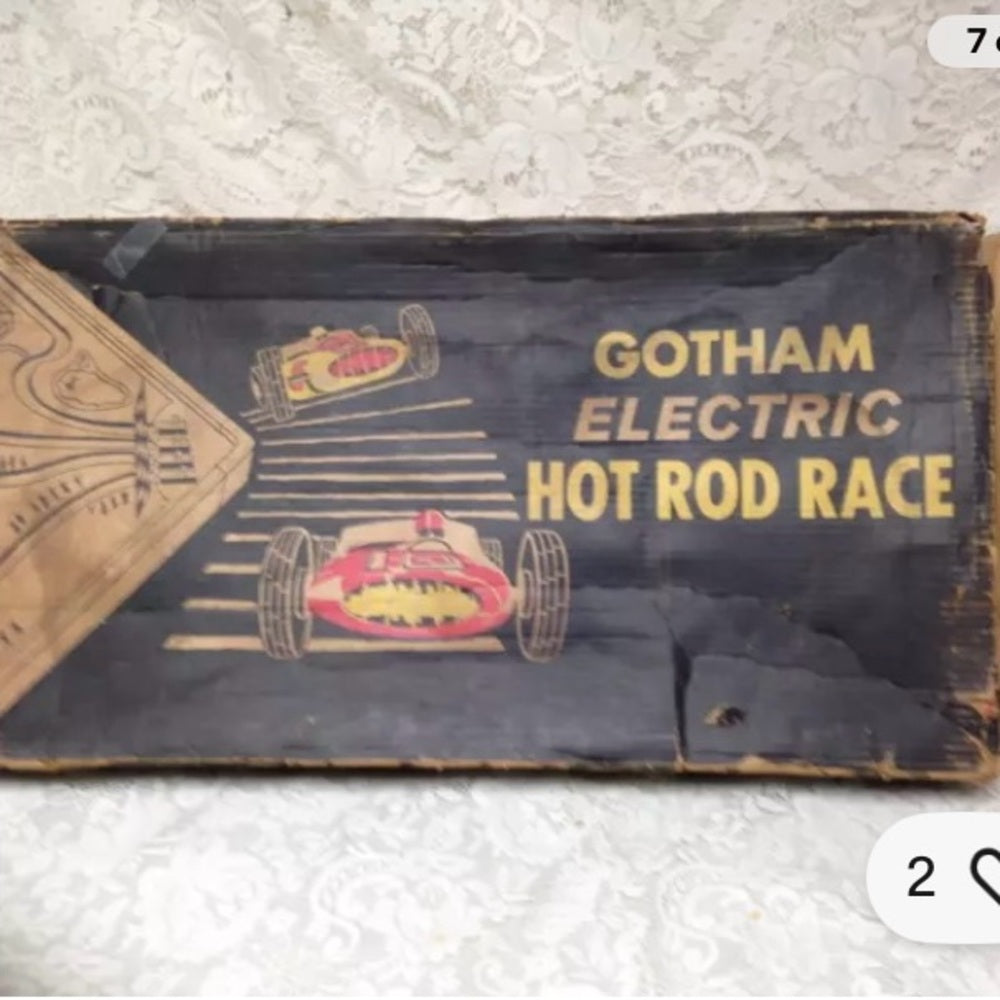 1952, USA Gotham Electric Hot Rod Race 29in x 16in x 4in Box