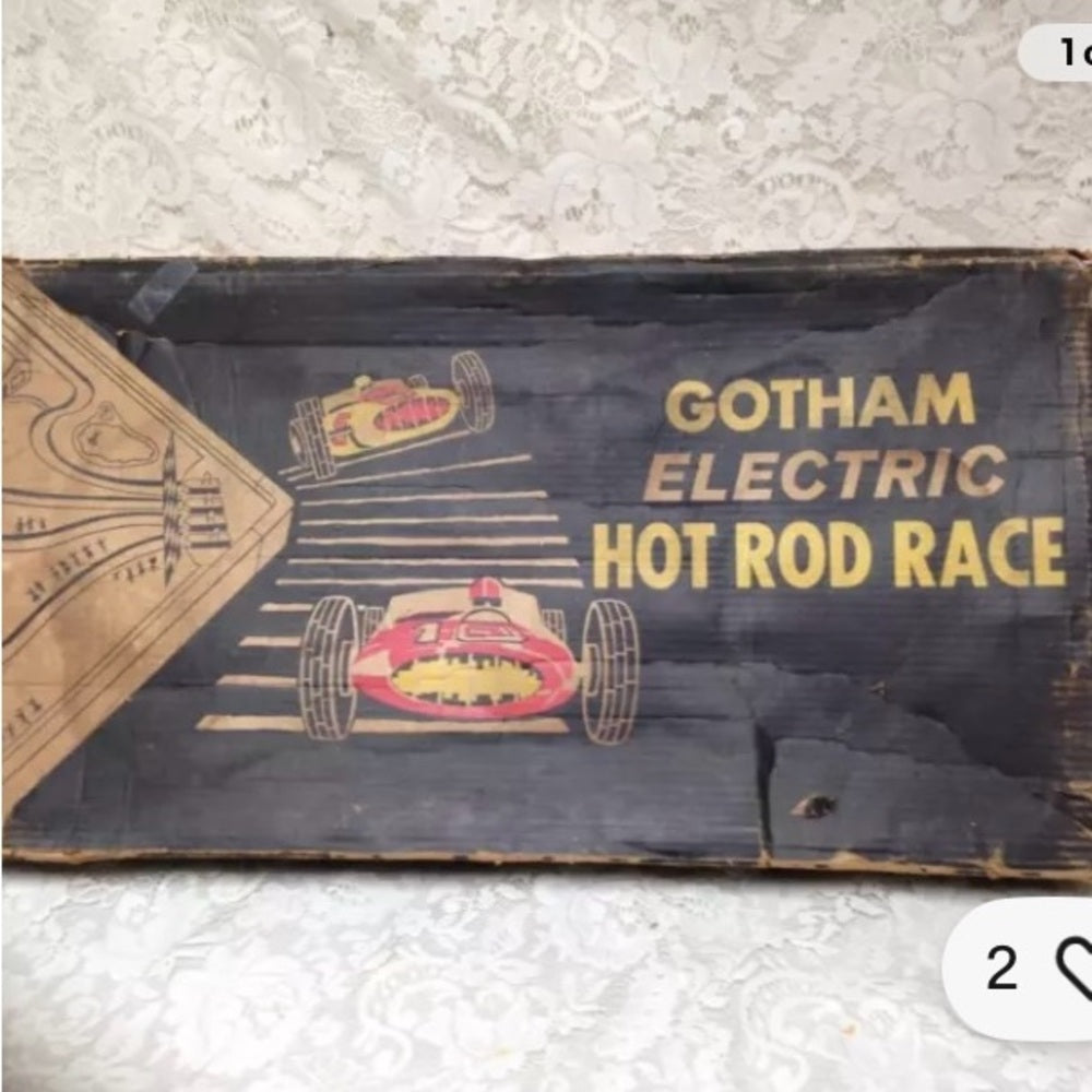 1952, USA Gotham Electric Hot Rod Race 29in x 16in x 4in Box