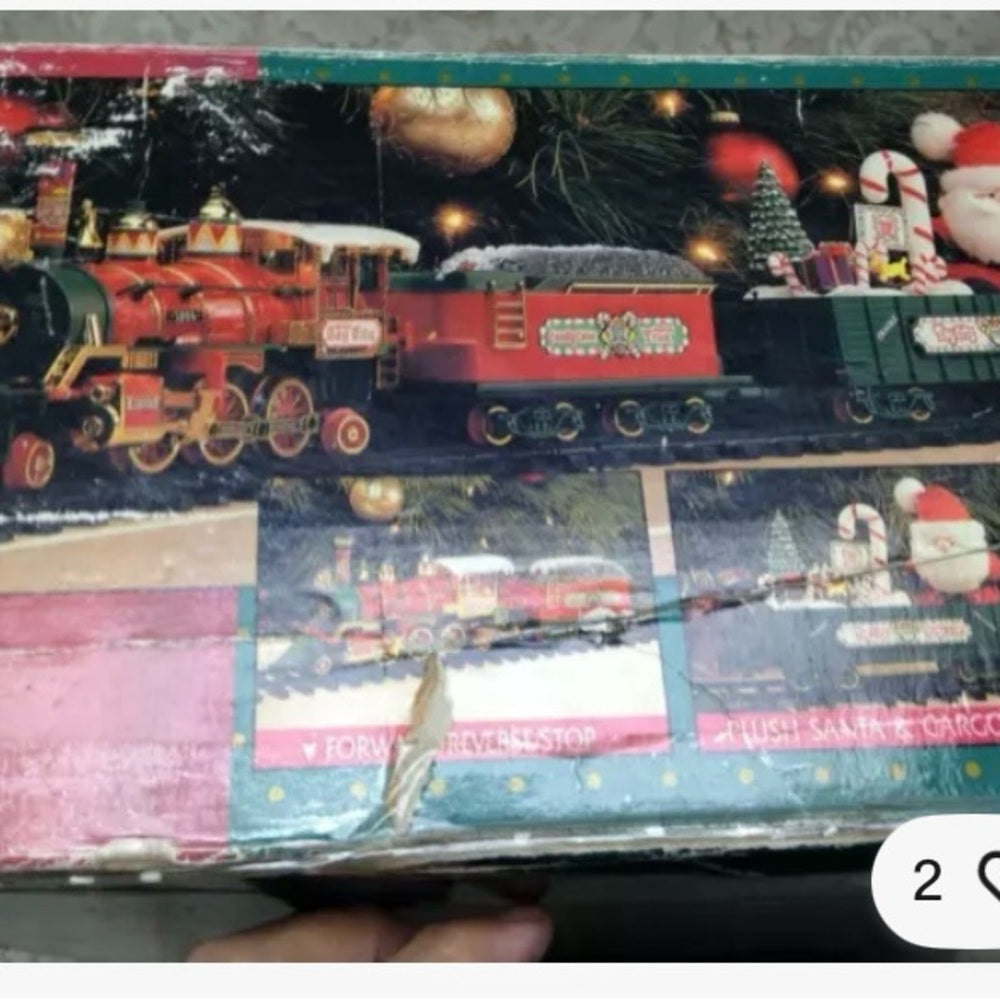 1994 Candy Cane Lane Musical Train 25in x 20in x 6.5in Box