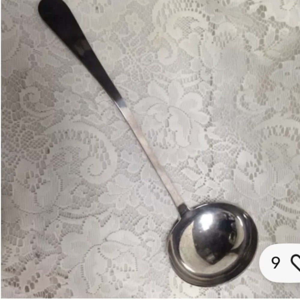 Vintage, 5pc Silver Plated Punch- Soup-Pasta- Salad Bowl with Ladle 9inH x 12inD