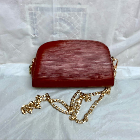 Louis Vuitton Brown Epi Leather Cosmetic Pouch-Crossbody