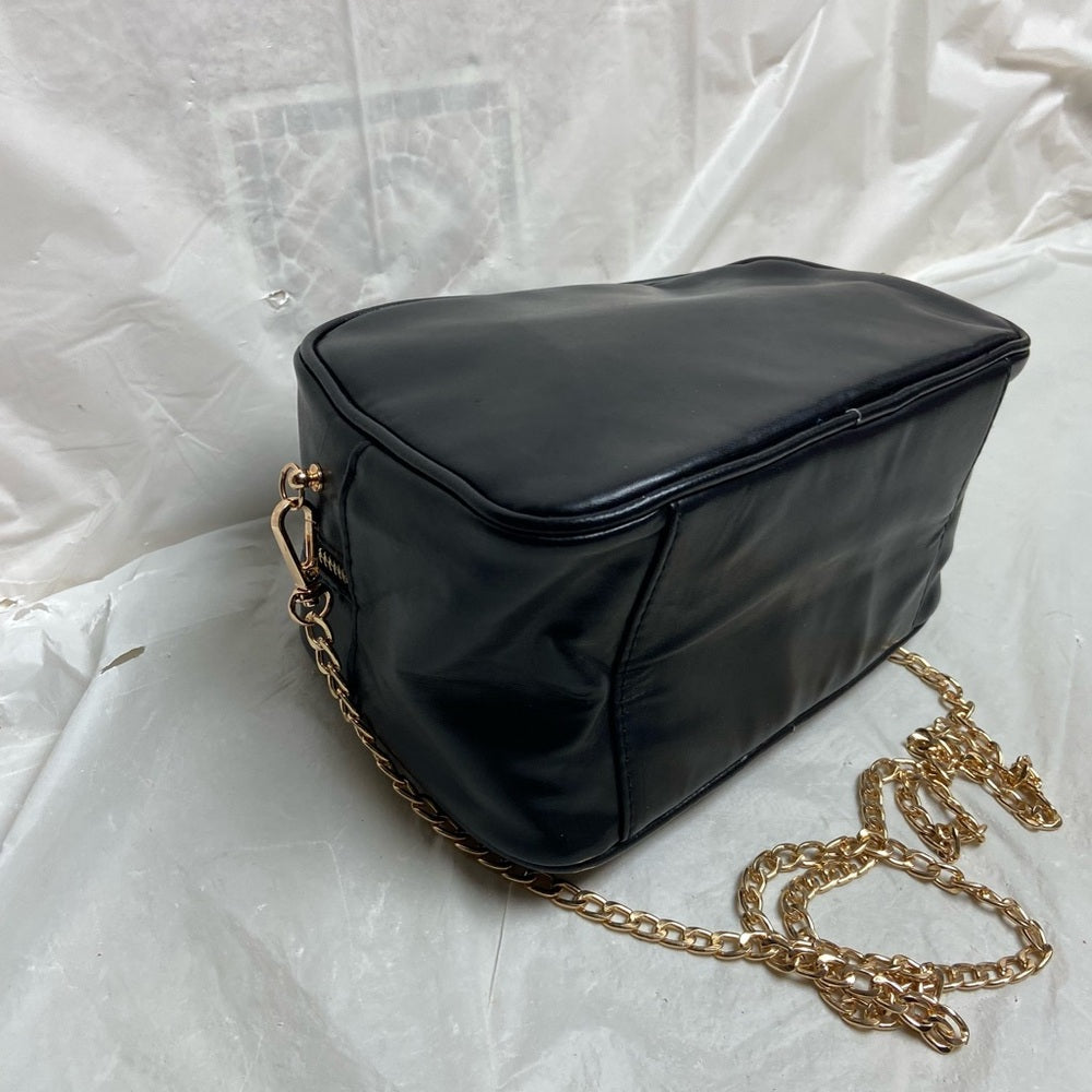 Dolce Gabbana Black Faux Leather Pouch- Crossbody 8.5x 5.5x 4.5 (Z0225)