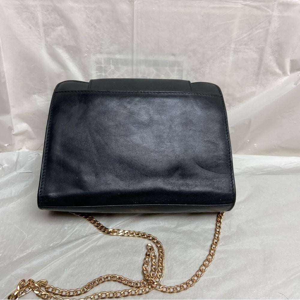 Paloma Picasso- Tiffany’s Designer, Italy Black Leather-Shoulder- Crossb…