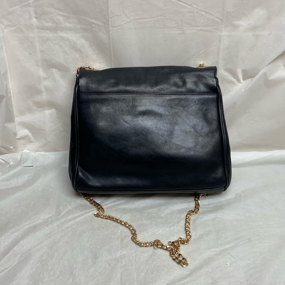 Paloma Picasso- Tiffany’s Designer, Italy Black Leather-Shoulder- Crossb…