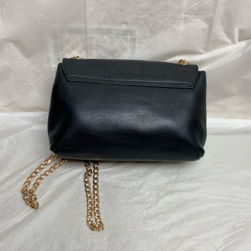 Paloma Picasso- Tiffany’s Designer, Italy Black Leather-Shoulder- Crossbo…