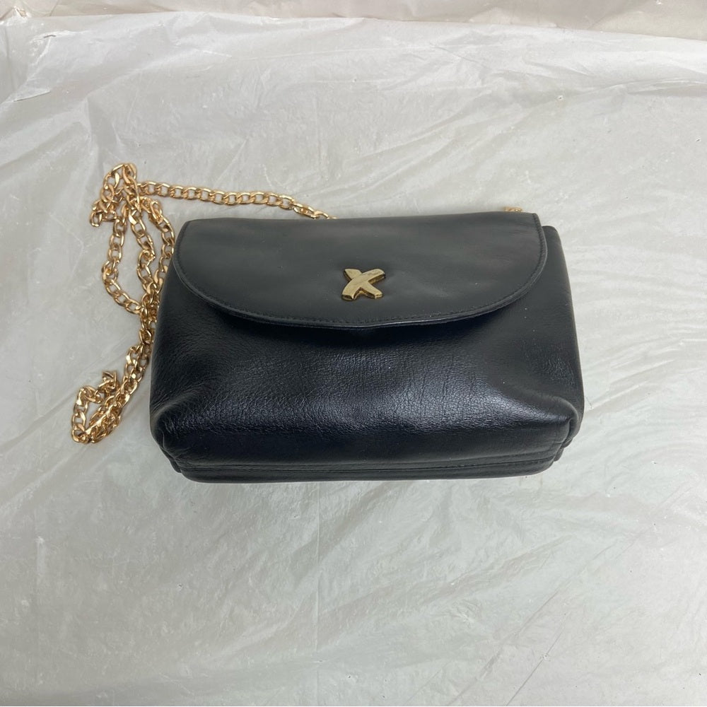 Paloma Picasso- Tiffany’s Designer, Italy Black Leather-Shoulder- Crossbo…