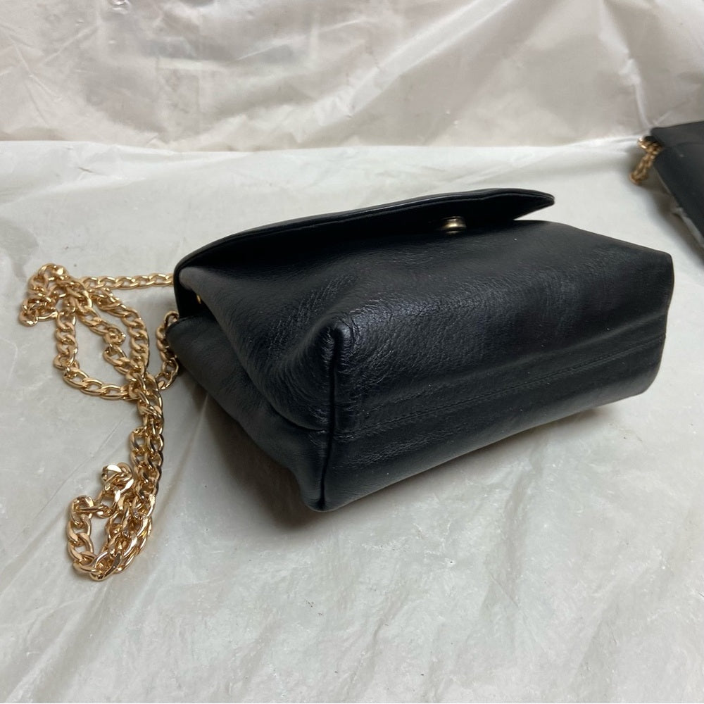Paloma Picasso- Tiffany’s Designer, Italy Black Leather-Shoulder- Crossbo…