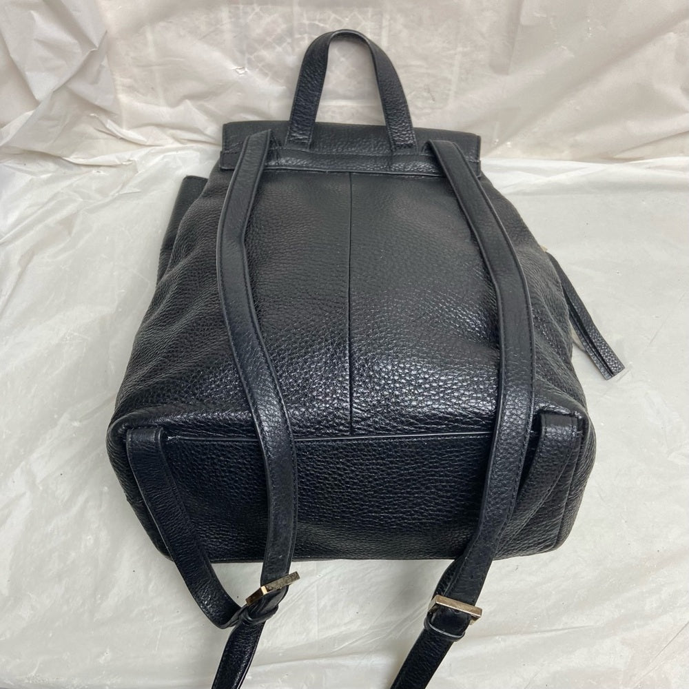 Kate Spade Black Leather Backpack 13in x 10in x 5in