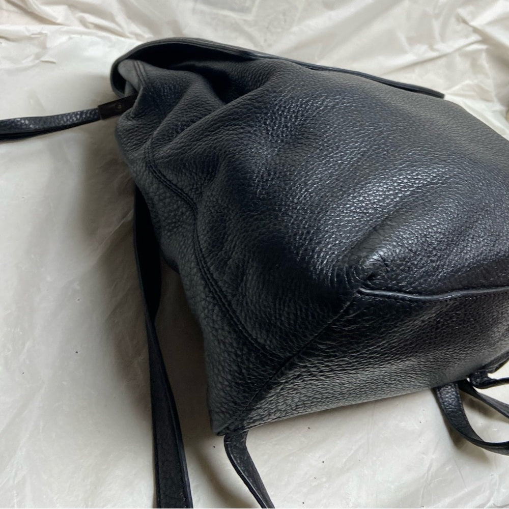 Kate Spade Black Leather Backpack 13in x 10in x 5in