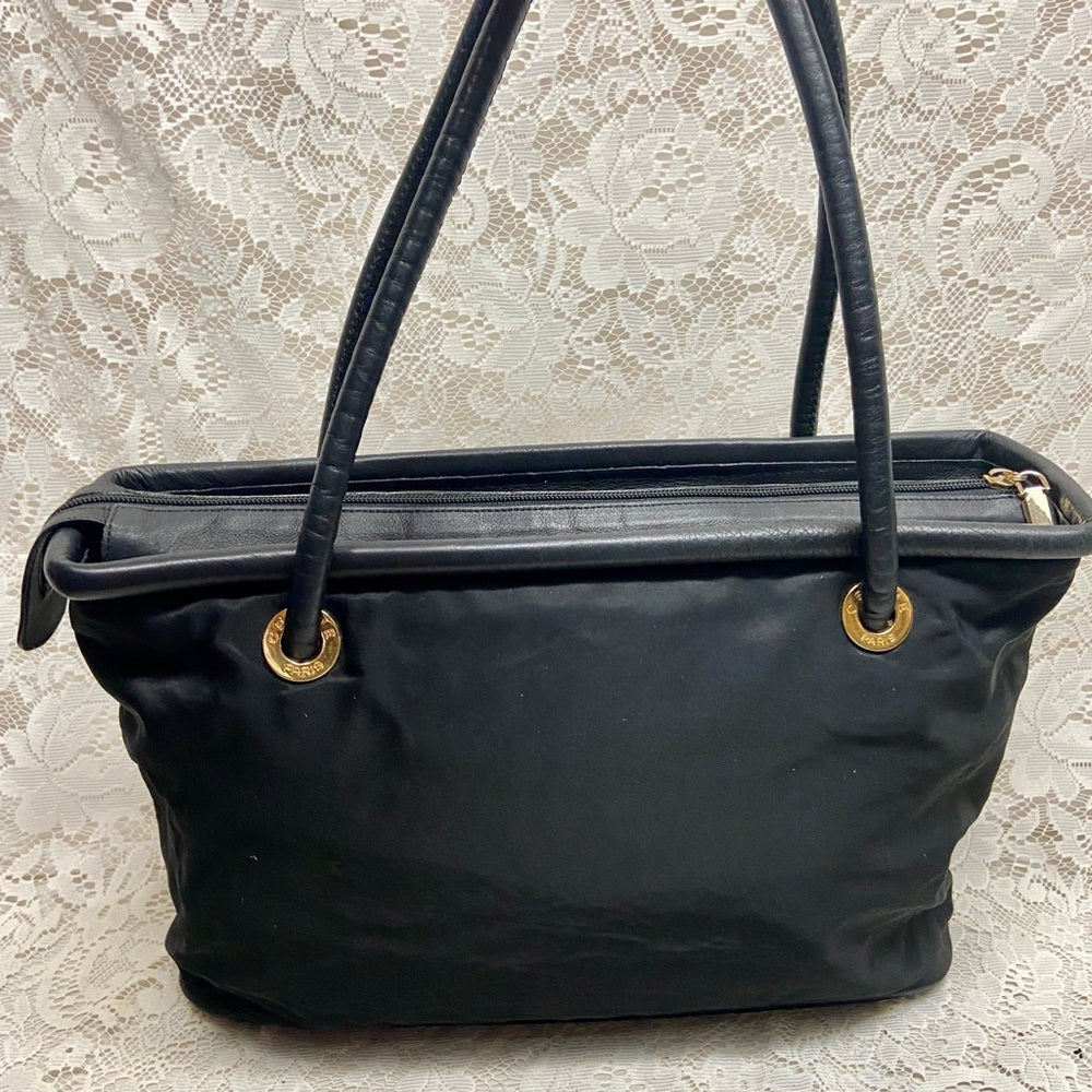 Celine, Rare, Large, Nylon-Leather Trim Handbag
