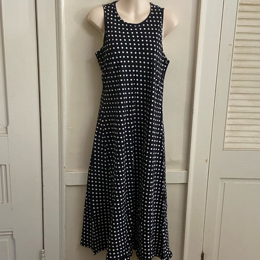 Vintage, Gantos Black Polka Dot Dress Size 10