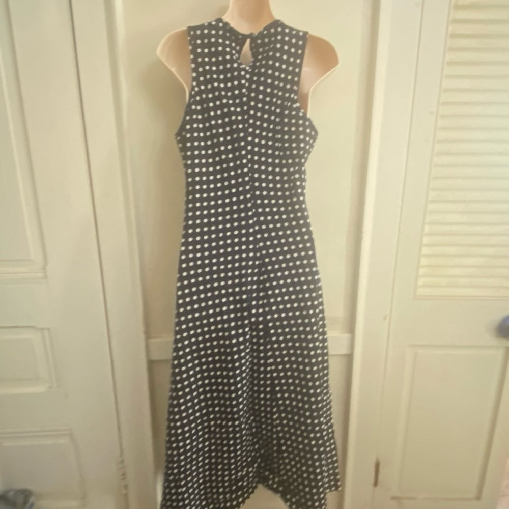 Vintage, Gantos Black Polka Dot Dress Size 10