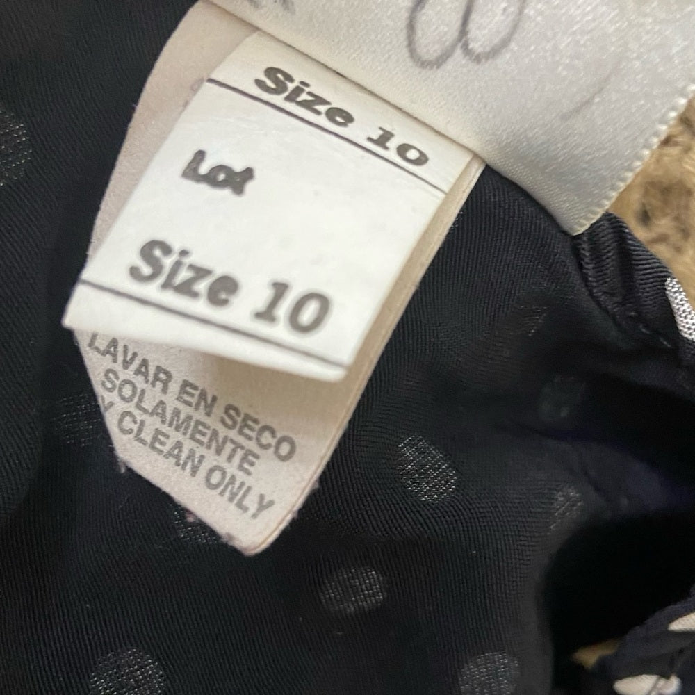Vintage, Gantos Black Polka Dot Dress Size 10