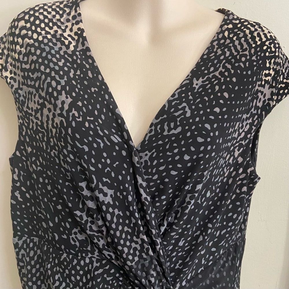 Anne KleinBlack-Gray Stretchy Dress (12)