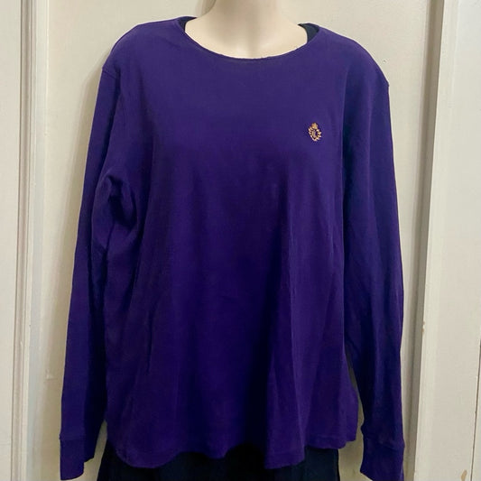 Ralph Lauren Purple Long Sleeves Blouse (L)
