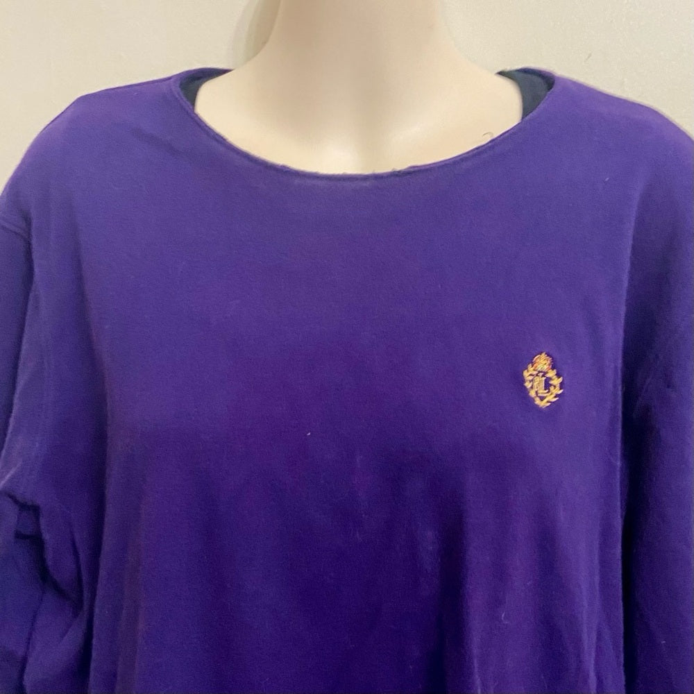 Ralph Lauren Purple Long Sleeves Blouse (L)