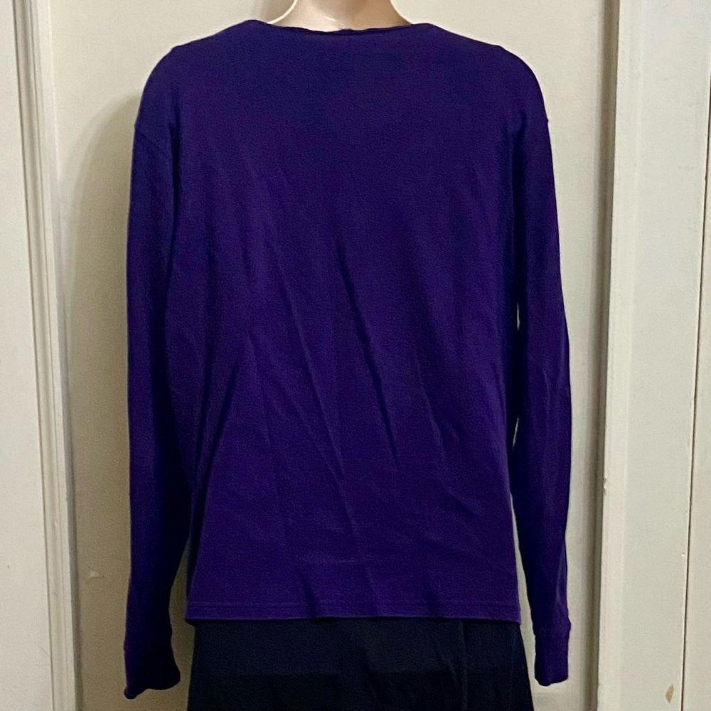 Ralph Lauren Purple Long Sleeves Blouse (L)
