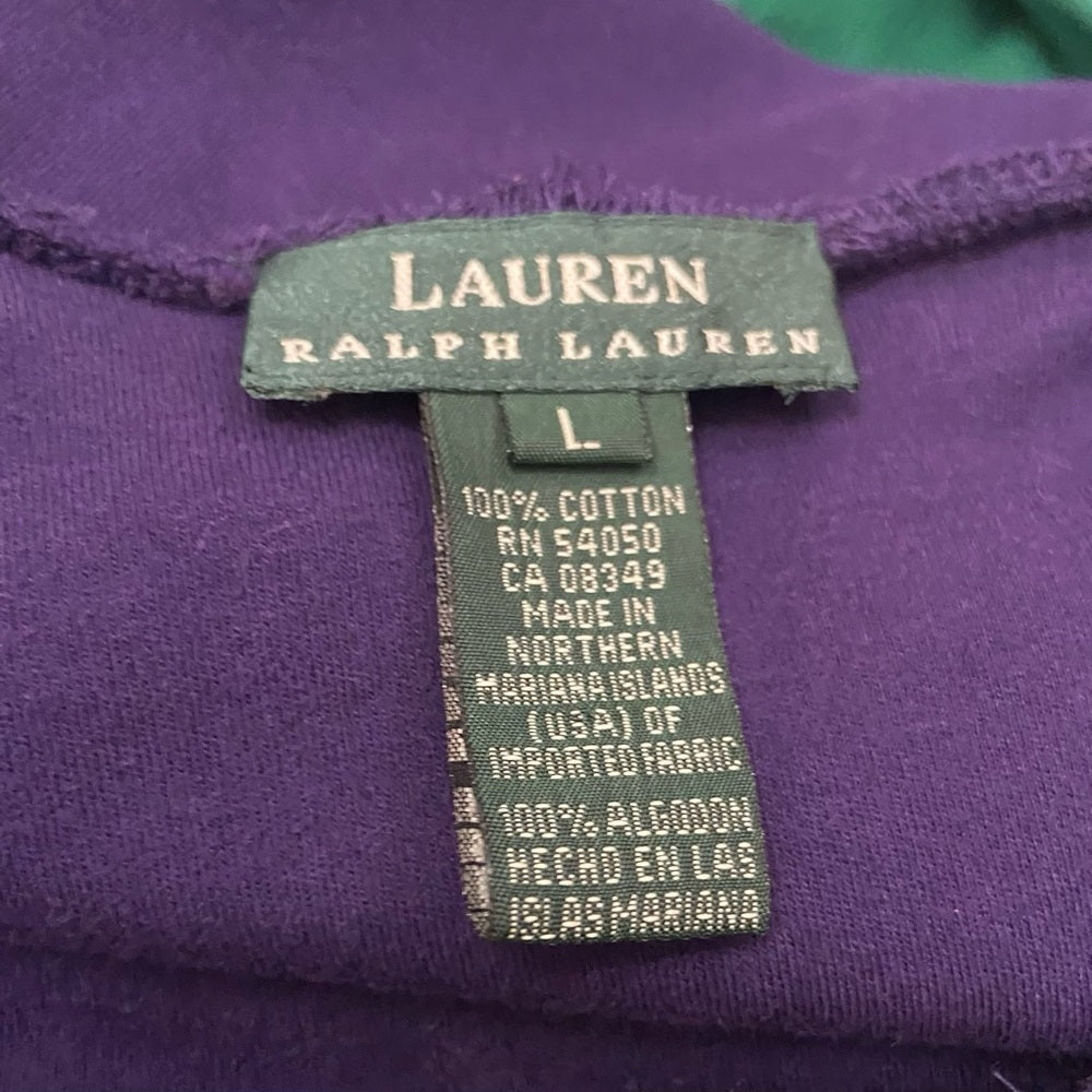 Ralph Lauren Purple Long Sleeves Blouse (L)