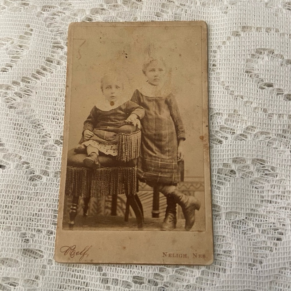 Antique, Lot of 3 Collectible Children Portraits 4in x 2.5in  (G)