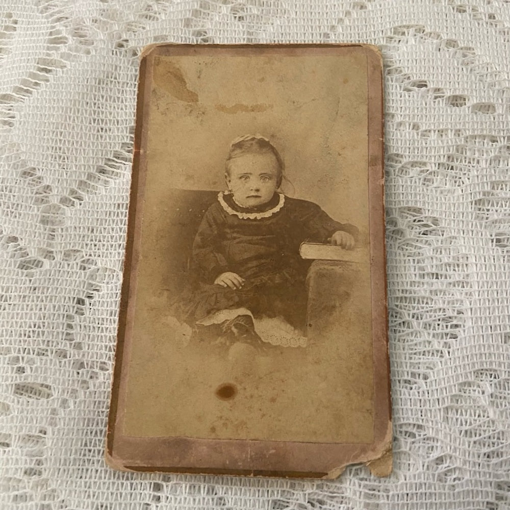 Antique, Lot of 3 Collectible Children Portraits 4in x 2.5in  (G)