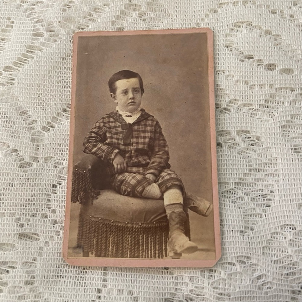 Antique, Lot of 2 Collectible Children Portraits 4in x 2.5in  (H)