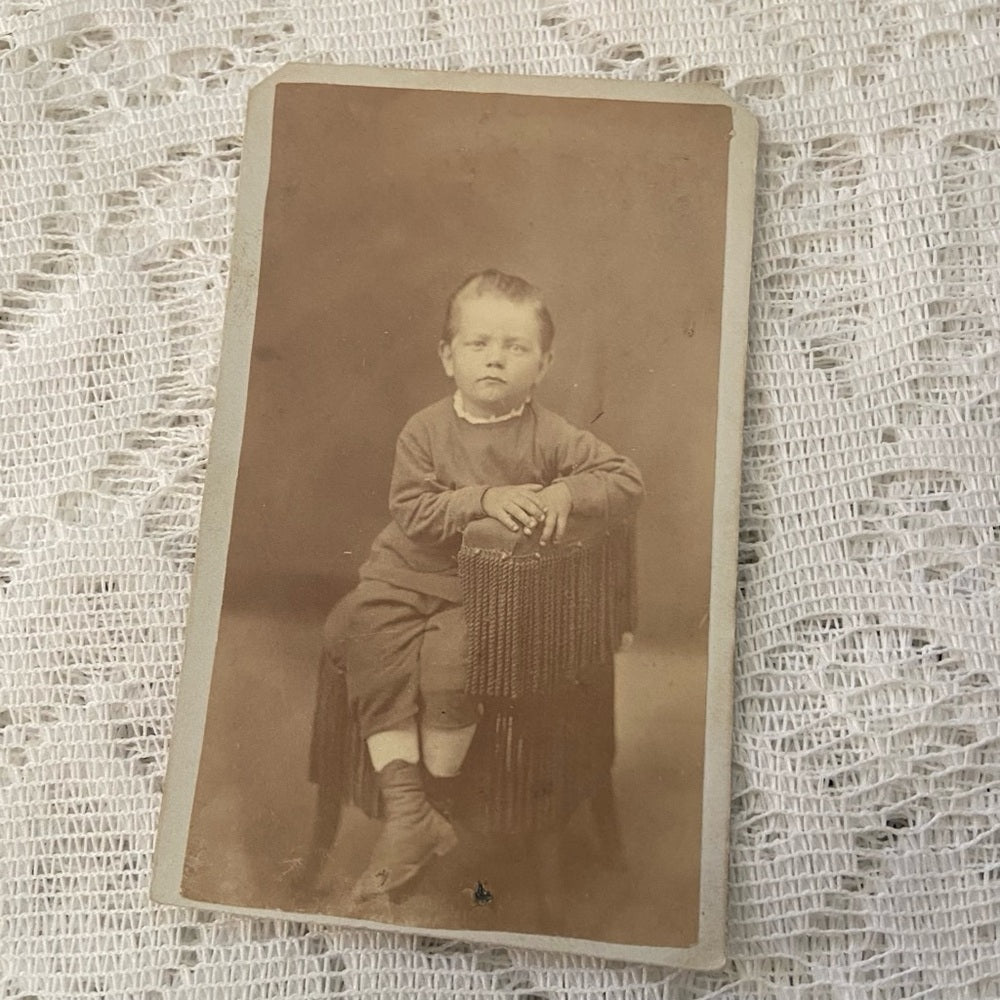 Antique, Lot of 2 Collectible Children Portraits 4in x 2.5in  (I)