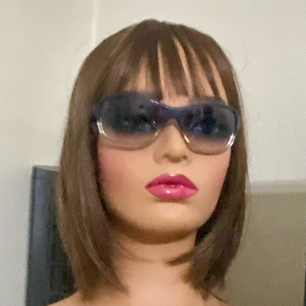 Chloe 120 Gradient Blue-Gray Sunglasses with Black Case